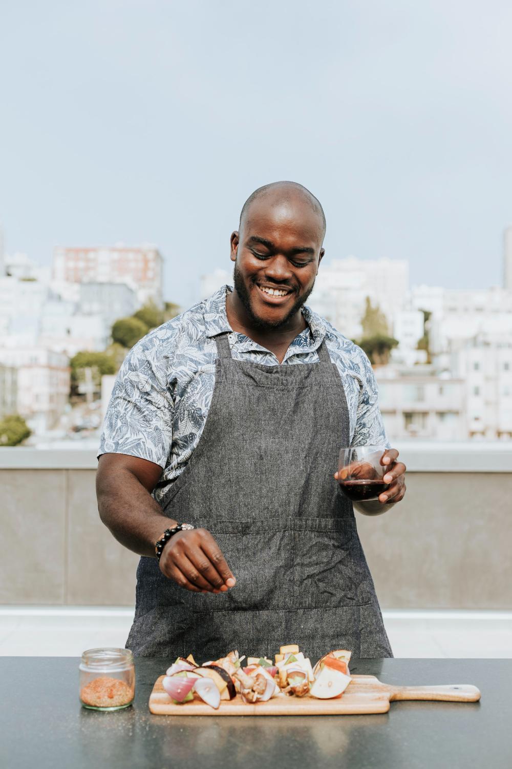 Chef preparing food